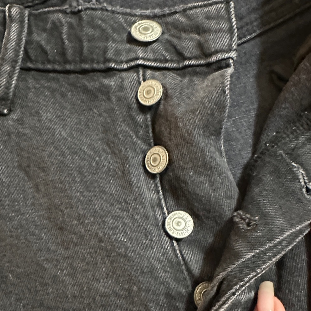 Abercrombie & Fitch Charcoal High Rise Jeans - Picture 3 of 9